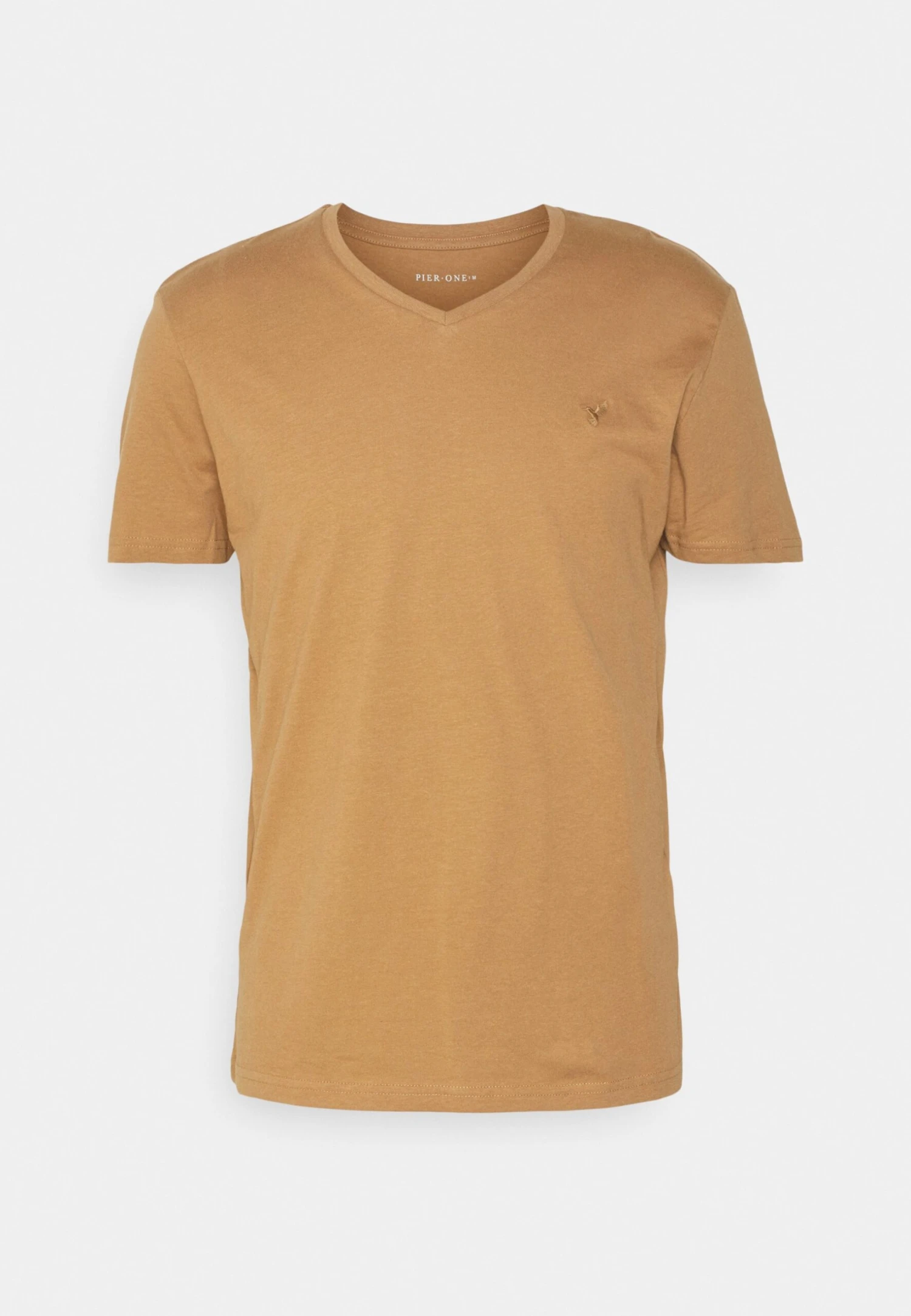 Pier One V Neck Bird Tonal 3 Pack - T-Shirt Basic - Light Brown/White/Dark Blue 9 Pier One V Neck Bird Tonal 3 Pack - T-Shirt Basic - Light Brown/White/Dark Blue - Afbeelding 7