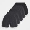 Pier One 5 Pack - Boxershort - Black/Dark Grey -Pier One 329cacf728544decb2262cf4c83f209d