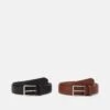Pier One 2 Pack - Riem - Brown/Black 2 Pier One 2 Pack - Riem - Brown/Black -Pier One 3460666fa3784f91aa1eb7fe7aadcc06