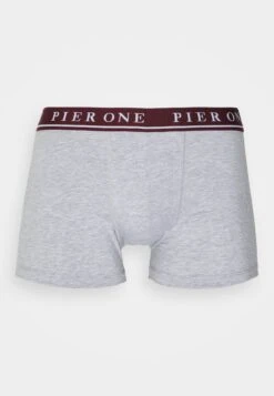 Pier One 5 Pack - Onderbroeken - Bordeaux/Mottled Grey -Pier One 8798162d0ce745f0998190a914ff7dd6