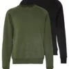 Pier One 2 Pack - Sweater - Khaki/Black 1 Pier One 2 Pack - Sweater - Khaki/Black -Pier One de12feccbd1e47b3bbcb87b59c3bd67a