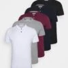 Pier One 5 Pack - Poloshirt - Black/White/Bordeaux/Navy/Gray Marl 2 Pier One 5 Pack - Poloshirt - Black/White/Bordeaux/Navy/Gray Marl -Pier One e7f3b5380f9d45399476922a034db884