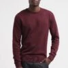 Pier One Basic Crewneck - Trui - Bordeaux -Pier One eb0e723b2058424e9a31aa5c1f372c09