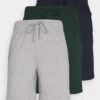 Pier One 3 Pack - Pyjamabroek - Dark Blue /Mottled Dark Grey/Dark Green -Pier One fbadd663c5594d29a25948737d7d986a